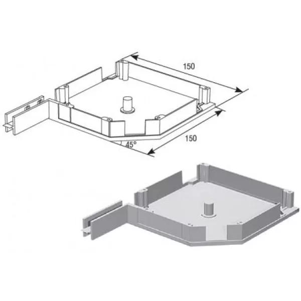 ДОРХАН Крышка боковая RK1507016АХ серый антрацит