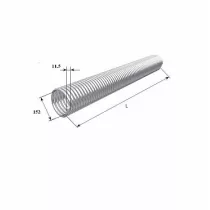 ДОРХАН Пружина окрашенная 152-11,5 левая, 36015/mL/RAL7004