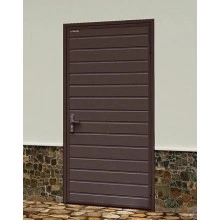 ДОРХАН Дверь DoorHan/880/2050/УЛЬТРА(B)/575/8017 доска/9003 доска/правая/с угловой рамой/серебро/ключ-ключ, DUB-880/575/8017/9003/N/R