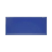 ДОРХАН Откатные ворота 2300х1300 цвета RAL 5005 (синий) с дизайном 'доска' без автоматики