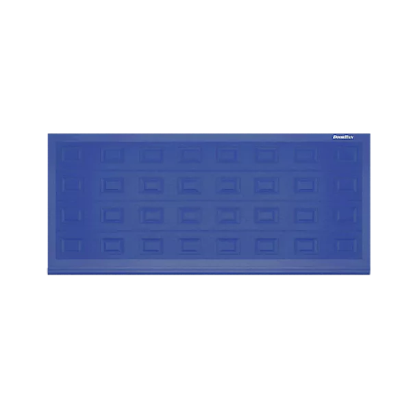 ДОРХАН Откатные ворота 2400х1100 цвета RAL 5005 (синий) с дизайном 'филенка' без автоматики
