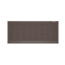 ДОРХАН Откатные ворота 2000х1000 цвета RAL 3000 (коричневый) с дизайном 'филенка' без автоматики