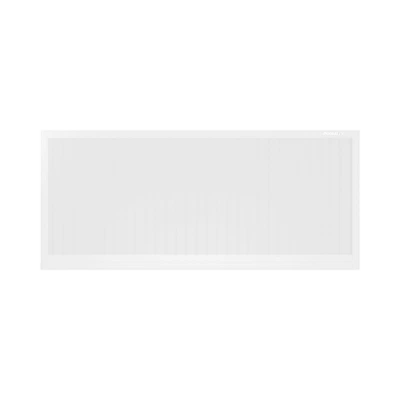 ДОРХАН Откатные ворота 4000х1700 цвета RAL 9003 (белый) с дизайном 'доска' без автоматики