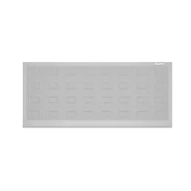 ДОРХАН Откатные ворота 2000х1000 цвета RAL 9006 (серебристый) с дизайном 'филенка' без автоматики