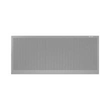 ДОРХАН Откатные ворота 5000х1900 цвета RAL 7004 (серый) с дизайном 'доска' без автоматики