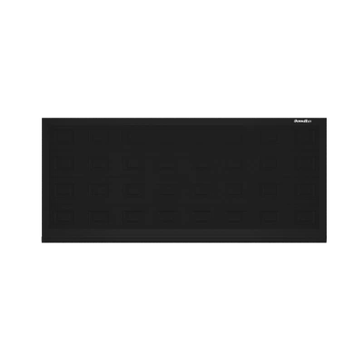 ДОРХАН Откатные ворота 4100х1200 цвета RAL 7016 (антрацит) с дизайном 'филенка' без автоматики