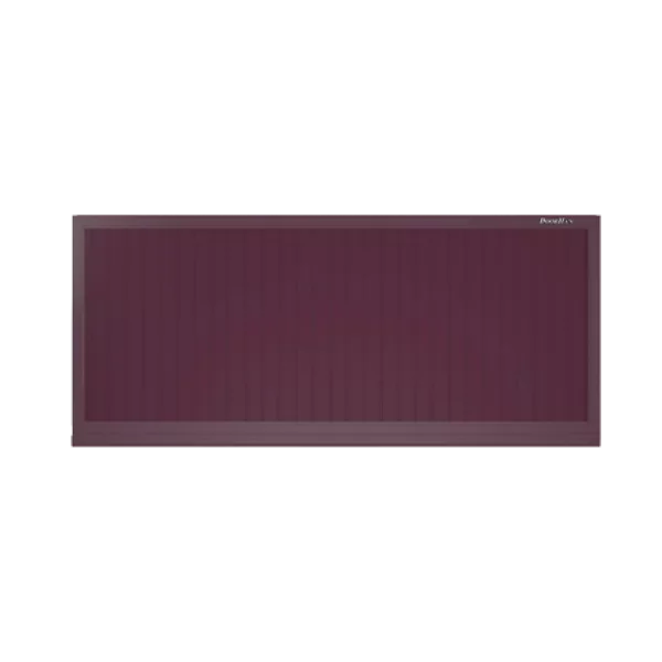 ДОРХАН Откатные ворота 4300х1600 цвета RAL 3005 (бордовый) с дизайном 'доска' без автоматики