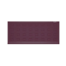 ДОРХАН Откатные ворота 2000х1100 цвета RAL 3005 (бордовый) с дизайном 'филенка' без автоматики
