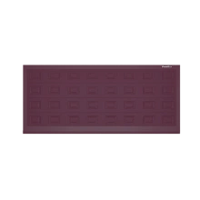 ДОРХАН Откатные ворота 4400х1300 цвета RAL 3005 (бордовый) с дизайном 'филенка' без автоматики