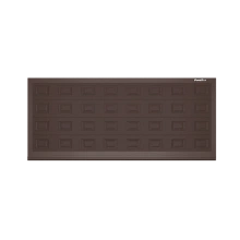 ДОРХАН Откатные ворота 5000х1400 цвета RAL 8017 (коричнево-красный) с дизайном 'филенка' без автоматики