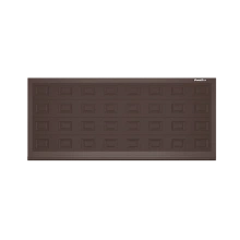 ДОРХАН Откатные ворота 4700х1900 цвета RAL 8017 (коричнево-красный) с дизайном 'филенка' без автоматики