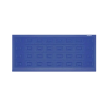 ДОРХАН Откатные ворота 4800х1900 цвета RAL 5005 (синий) с дизайном 'филенка' с автоматикой