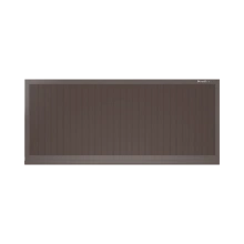 ДОРХАН Откатные ворота 4800х1600 цвета RAL 3000 (коричневый) с дизайном 'доска' с автоматикой