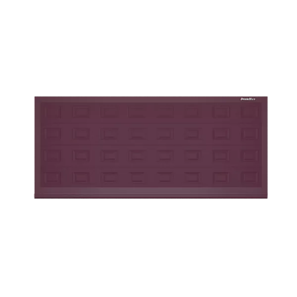 ДОРХАН Откатные ворота 4700х1000 цвета RAL 3005 (бордовый) с дизайном 'филенка' с автоматикой