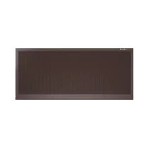 ДОРХАН Откатные ворота 4300х1400 цвета RAL 8017 (коричнево-красный) с дизайном 'доска' с автоматикой