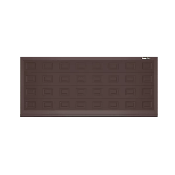ДОРХАН Откатные ворота 2500х1300 цвета RAL 8017 (коричнево-красный) с дизайном 'филенка' с автоматикой ДОРХАН Откатные ворота 2500х1300 цвета RAL 8017 (коричнево-красный) с дизайном 'филенка' с автоматикой