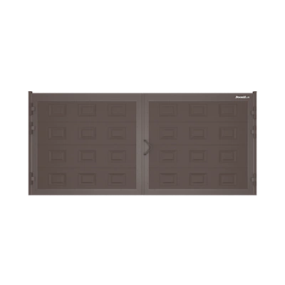 ДОРХАН Распашные ворота 2900х1300 цвета RAL 3000 (коричневый) с дизайном 'филенка' без автоматики ДОРХАН Распашные ворота 2900х1300 цвета RAL 3000 (коричневый) с дизайном 'филенка' без автоматики