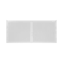 ДОРХАН Распашные ворота 4000х2000 цвета RAL 9003 (белый) с дизайном 'доска' без автоматики