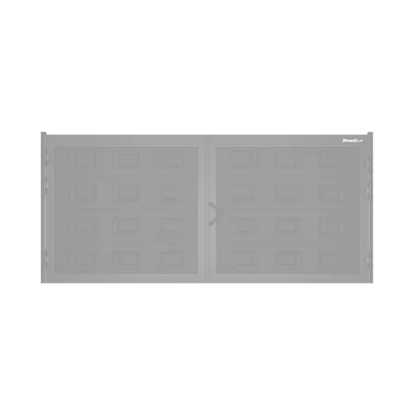 ДОРХАН Распашные ворота 2900х1100 цвета RAL 7004 (серый) с дизайном 'филенка' без автоматики ДОРХАН Распашные ворота 2900х1100 цвета RAL 7004 (серый) с дизайном 'филенка' без автоматики