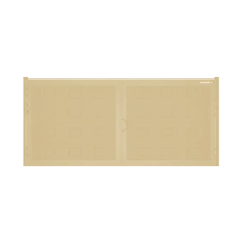 ДОРХАН Распашные ворота 4300х1400 цвета RAL 1014 (бежевый) с дизайном 'филенка' без автоматики