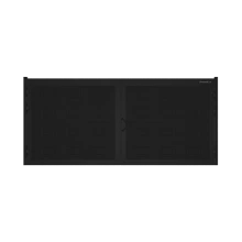 ДОРХАН Распашные ворота 3700х1700 цвета RAL 7016 (антрацит) с дизайном 'филенка' без автоматики