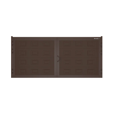 ДОРХАН Распашные ворота 3600х1300 цвета RAL 8017 (коричнево-красный) с дизайном 'филенка' без автоматики ДОРХАН Распашные ворота 3600х1300 цвета RAL 8017 (коричнево-красный) с дизайном 'филенка' без автоматики