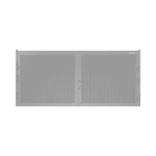 ДОРХАН Распашные ворота 4100х1600 цвета RAL 7004 (серый) с дизайном 'доска' с автоматикой