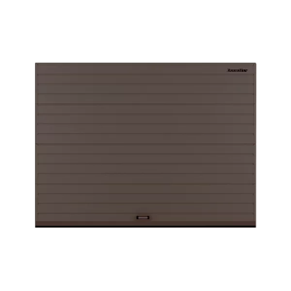 ДОРХАН Секционные ворота стальные 3900х2200 цвета RAL 3000 (коричневый) с дизайном 'доска' без автоматики