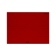 ДОРХАН Секционные ворота стальные 4900х2700 цвета RAL 3000 (красный) с дизайном 'доска' без автоматики