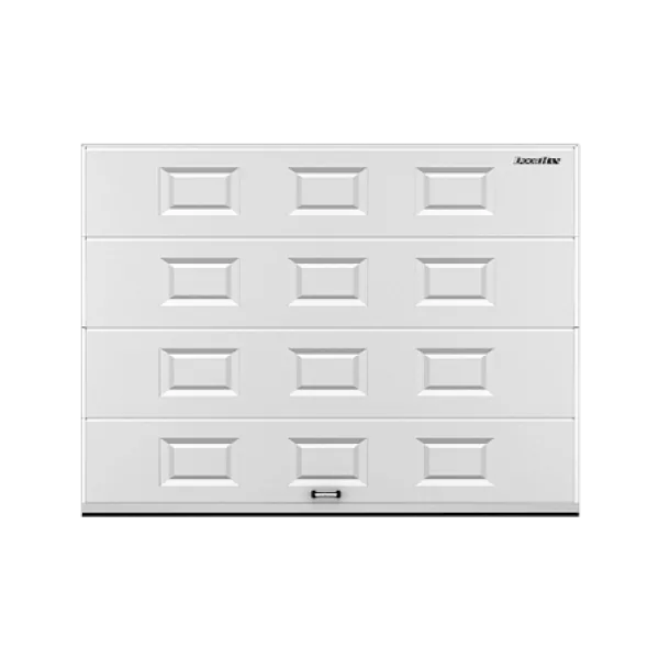 ДОРХАН Секционные ворота стальные 2100х2400 цвета RAL 9003 (белый) с дизайном 'филенка' без автоматики