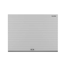 ДОРХАН Секционные ворота стальные 4800х2200 цвета RAL 9006 (серебристый) с дизайном 'доска' без автоматики