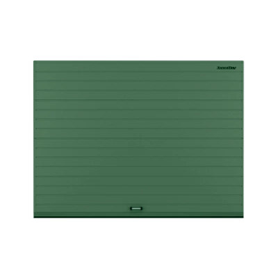 ДОРХАН Секционные ворота стальные 4600х3000 цвета RAL 6005 (зелёный) с дизайном 'доска' без автоматики ДОРХАН Секционные ворота стальные 4600х3000 цвета RAL 6005 (зелёный) с дизайном 'доска' без автоматики