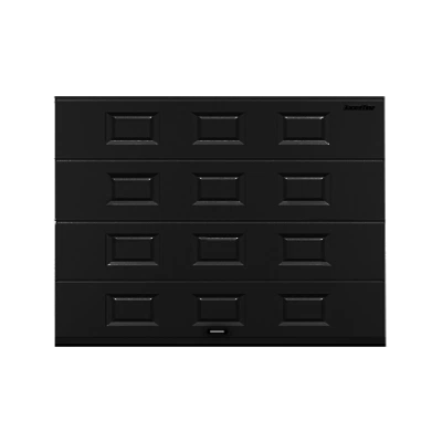 ДОРХАН Секционные ворота стальные 4700х2500 цвета RAL 7016 (антрацит) с дизайном 'филенка' без автоматики