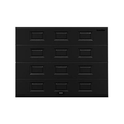 ДОРХАН Секционные ворота стальные 4900х2700 цвета RAL 7016 (антрацит) с дизайном 'филенка' без автоматики ДОРХАН Секционные ворота стальные 4900х2700 цвета RAL 7016 (антрацит) с дизайном 'филенка' без автоматики