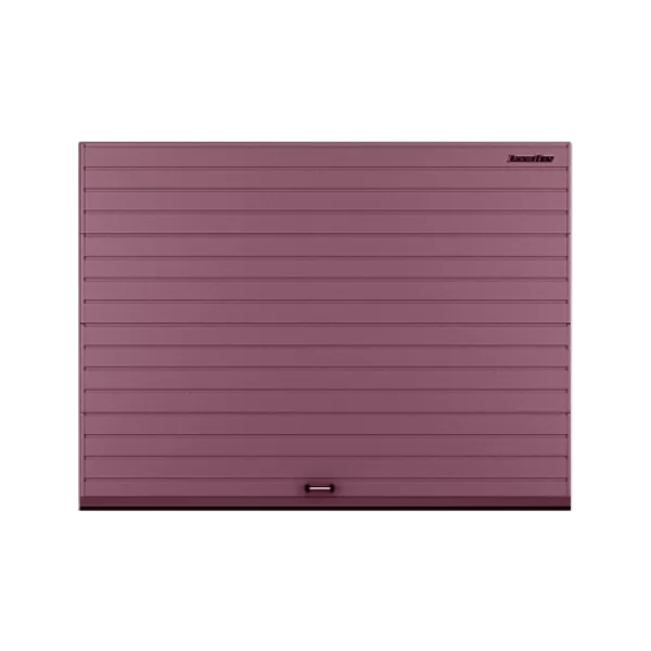 ДОРХАН Секционные ворота стальные 2800х3000 цвета RAL 3005 (бордовый) с дизайном 'доска' без автоматики ДОРХАН Секционные ворота стальные 2800х3000 цвета RAL 3005 (бордовый) с дизайном 'доска' без автоматики