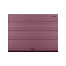 ДОРХАН Секционные ворота стальные 4900х2800 цвета RAL 3005 (бордовый) с дизайном 'доска' без автоматики