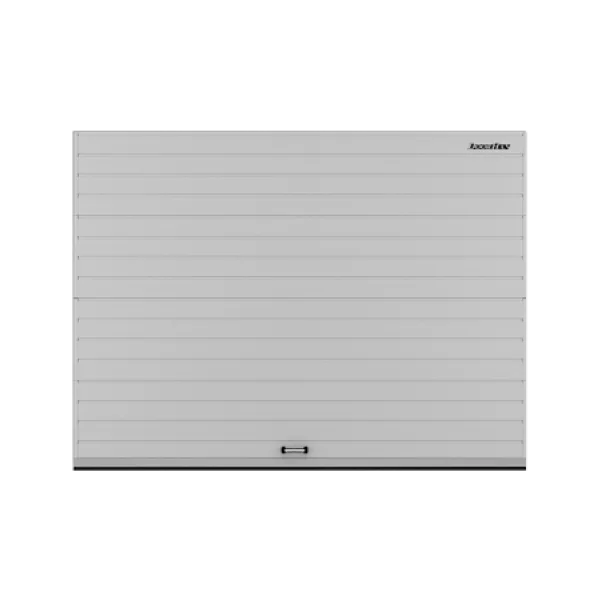 ДОРХАН Секционные ворота стальные 2500х3000 цвета RAL 9006 (серебристый) с дизайном 'доска' с автоматикой