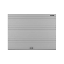 ДОРХАН Секционные ворота стальные 5000х2400 цвета RAL 7004 (серый) с дизайном 'доска' с автоматикой