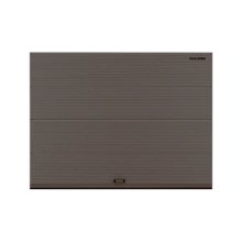 ДОРХАН Секционные ворота стальные 4900х2300 цвета RAL 3000 (коричневый) с дизайном 'волна' без автоматики