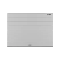 ДОРХАН Секционные ворота стальные 4000х2600 цвета RAL 9006 (серебристый) с дизайном 'широкая центральная полоса' без автоматики