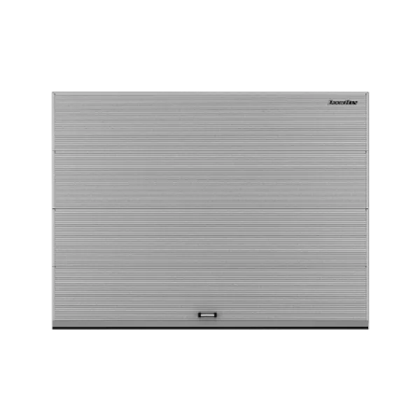 ДОРХАН Секционные ворота стальные 2400х2300 цвета RAL 7004 (серый) с дизайном 'волна' без автоматики