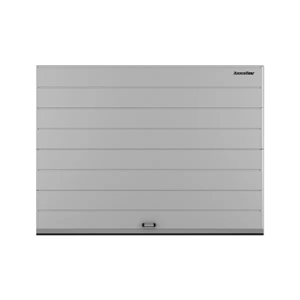 ДОРХАН Секционные ворота стальные 4600х2300 цвета RAL 7004 (серый) с дизайном 'широкая центральная полоса' без автоматики
