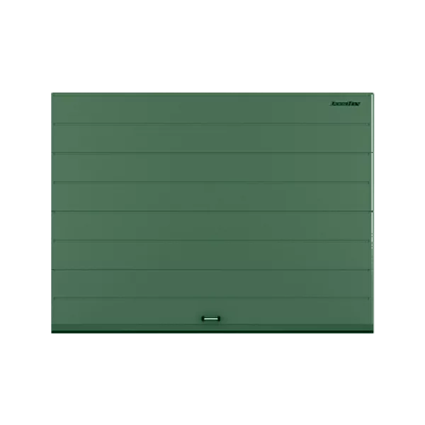 ДОРХАН Секционные ворота стальные 2500х2500 цвета RAL 6005 (зелёный) с дизайном 'широкая центральная полоса' без автоматики ДОРХАН Секционные ворота стальные 2500х2500 цвета RAL 6005 (зелёный) с дизайном 'широкая центральная полоса' без автоматики