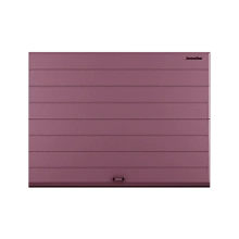 ДОРХАН Секционные ворота стальные 4500х2700 цвета RAL 3005 (бордовый) с дизайном 'широкая центральная полоса' без автоматики