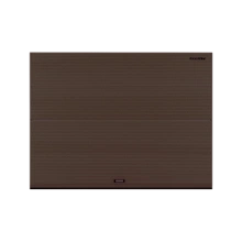 ДОРХАН Секционные ворота стальные 5000х2800 цвета RAL 8017 (коричнево-красный) с дизайном 'волна' без автоматики