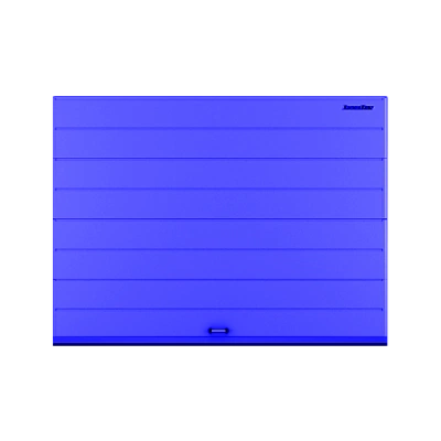 ДОРХАН Секционные ворота стальные 4500х2500 цвета RAL 5005 (синий) с дизайном 'широкая центральная полоса' с автоматикой