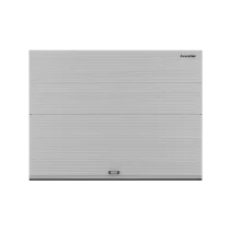 ДОРХАН Секционные ворота стальные 2500х2000 цвета RAL 9006 (серебристый) с дизайном 'волна' с автоматикой