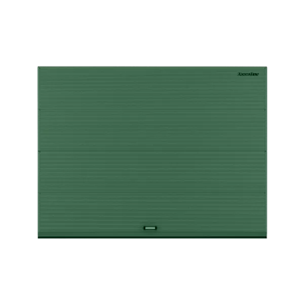 ДОРХАН Секционные ворота стальные 3200х2000 цвета RAL 6005 (зелёный) с дизайном 'волна' с автоматикой