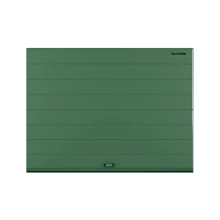 ДОРХАН Секционные ворота стальные 4900х2500 цвета RAL 6005 (зелёный) с дизайном 'широкая центральная полоса' с автоматикой