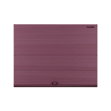 ДОРХАН Секционные ворота стальные 4300х2700 цвета RAL 3005 (бордовый) с дизайном 'волна' с автоматикой